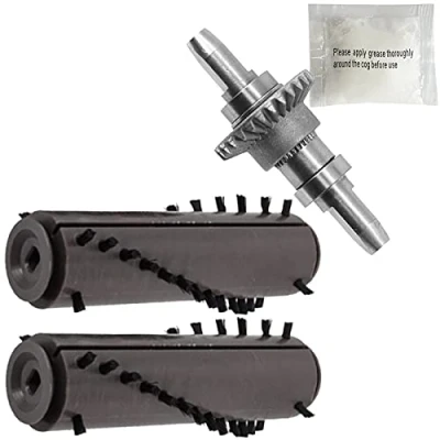 Image of Spares2go Brushroll Bars + Drive Cog Shaft Spindle &amp; Bearings compatible with Gtech AirRam Vacuum Cleaner AR01 AR02 AR03 AR05 DM001