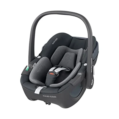 Image of Maxi Cosi Pebble 360 i Size, Baby Car Seat, Seat Newborn, 0 15 Months (40 83 cm), One Hand Rotation, ClimaFlow, Easy in Harness, G Cell Side Impact Protection, Essential Graphite