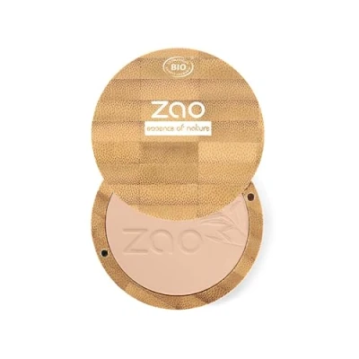 Image of Zao Organic Makeup Compact Powder Beige Orange 302 0.32 Oz.