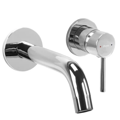 Image of REA Chrome Bathroom Sink tap which is Mount Under The Plaster Owen B5331