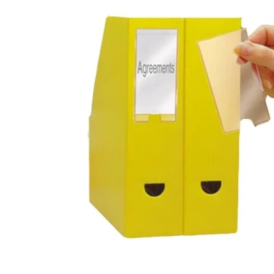 Image of 3L 10310 25 x 75 mm Value Self Adhesive Label Holders (Pack of 12)