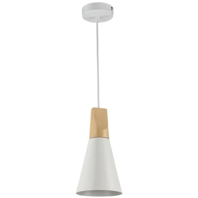 Image of Bicones Dome Ceiling Pendant Lamp White, 1 Light, E27