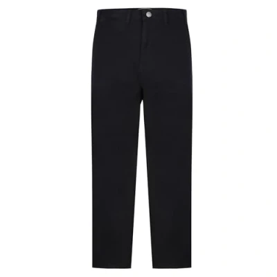 Image of Kam Mens Premium Stretch Fit Chino Trousers Black 50 L