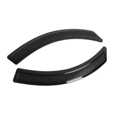 Image of Car Wheel Fender 41.5cm Universal Anti Collision Arch Protector Sticker Black 2pcs Eyebrow Strip