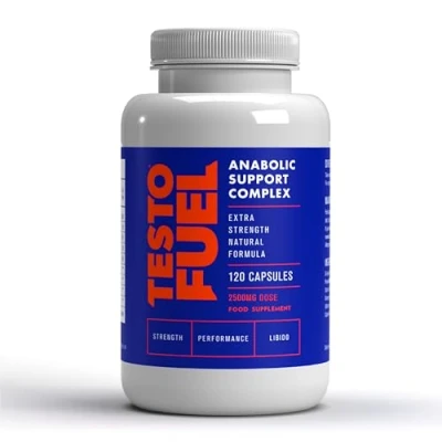 Image of TestoFuel 120 T Booster Pills Test for Men 100% Natural Ingredients Contributes to Normal Testosterone Levels &amp; Muscle Vitamin, Fenugreek Magnesium UK Made Pro Supplement