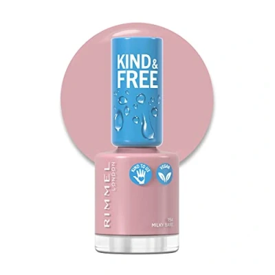 Image of Rimmel Nail Polish, 154 Milky Bare, 8 ml (Pack of 1)