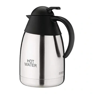 Image of Olympia Vacuum Jug Domed Lid 250X140mm 15 L Stainless Steel Pitcher