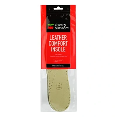 Image of Cherry Blossom Leather Comfort Insole A Pair of Custom, 100% Insoles That Keep feet Comfortable and Fresh