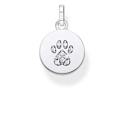 Image of Thomas Sabo Sterling Silver Cubic Zirconia Key Chain Pe882 643 14, Ideal for Birthdays