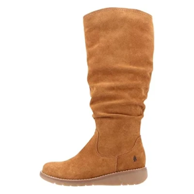 Image of Hush Puppies Women&#039;s Lucinda Knee High Boot, Tan, 8 UK