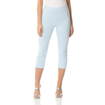 Image of Roman Womens Cropped Stretch Trouser Sky Blue Size 18 UK