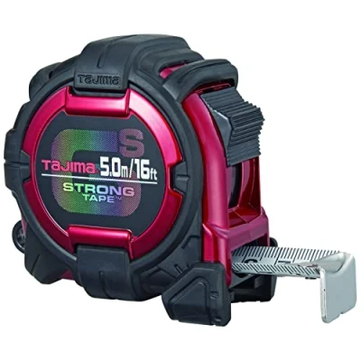Image of Tajima GS Lock Metric/Imperial Extra Stiff Tape Measure 5M, Black