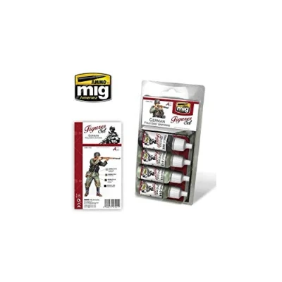 Image of Ammo Mig: 7021 Figures Set German Field Grey Uniforms (4x17ml)