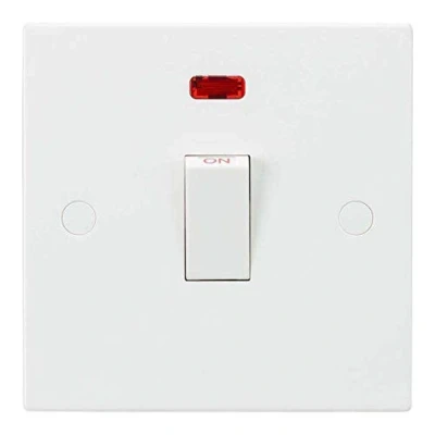 Image of KnightsBridge 20A 1G DP Switch with Neon