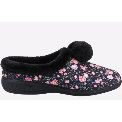 Image of Fleet &amp; Foster Buzzard Slippers Womens Navy Size UK 8