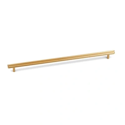 Image of 320mm Gold Brass Reeded Grooved Cabinet Bar Handle Cupboard Door Drawer Pull