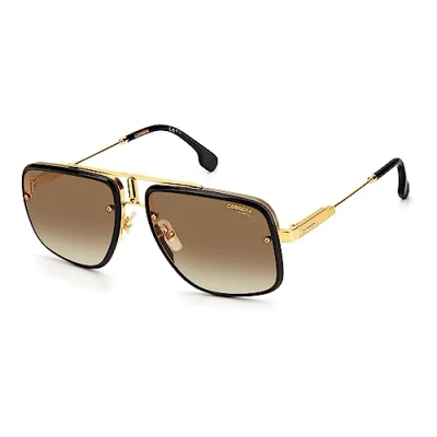 Image of Carrera Men&#039;s Ca Glory Ii Sunglasses, Gold/Brown Shaded, 7 1 4 UK