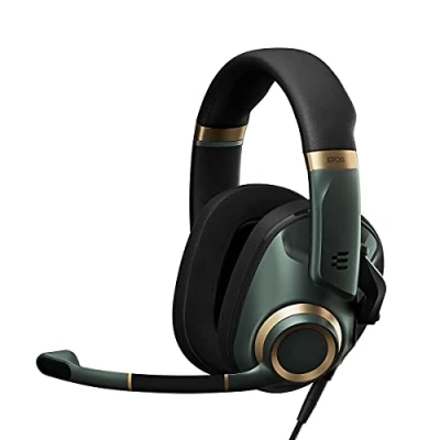 Image of EPOS H6Pro Closed Acoustic Gaming Headset with Mic Over Ear Lightweight Lift to Mute Xbox PS4 PS5 PC/Windows Accessories (Green)