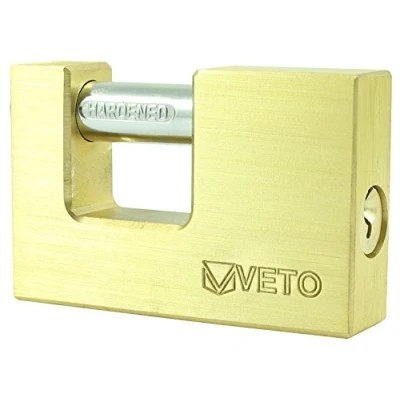 Image of 2x TIMCO Rectangular Brass Padlock RP75