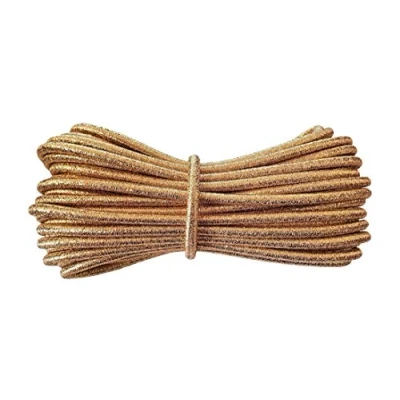 Image of Round Elastic Cord 5 mm Diameter Metallic Gold 10 metres
