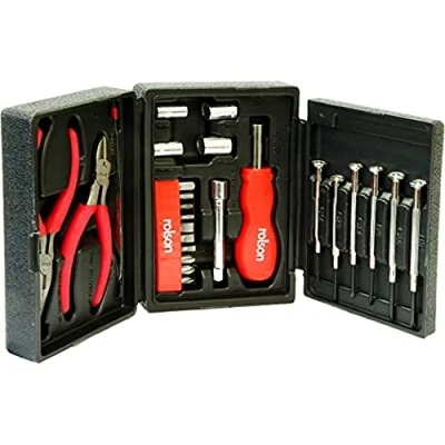 Image of Rolson 36039 25 pc Mini Tri Fold Tool Kit