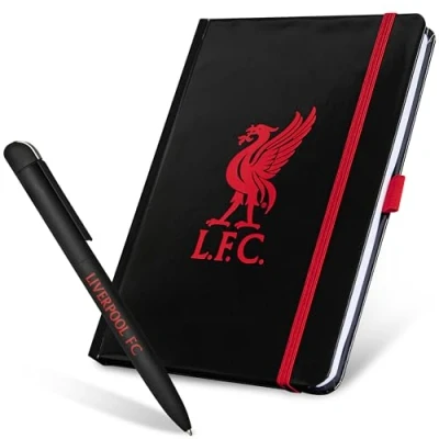 Image of Liverpool F.C. Supporters&#039; Gear Stationery Set A4 Notebook &amp; Pen LFC Gifts
