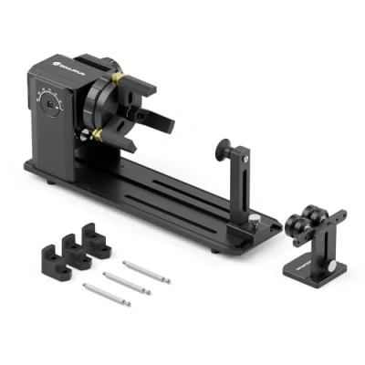 Image of SCULPFUN RA Pro Laser Rotary Roller, 3 in 1 Jaw Roller for S6/S9/S30 series/S30 Ultra Series/SF A9 Engraver, Adjustable Angle up to 180 Cylindrical Object, Not Include Rotating