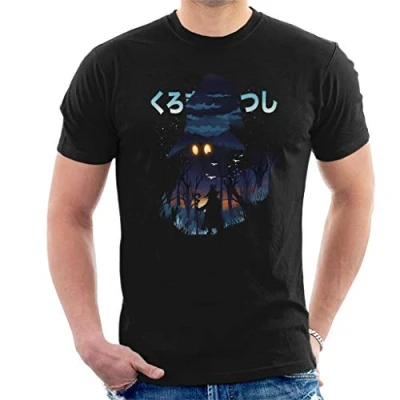 Image of Final Fantasy 7 Vivi Ornitier Kanji Men&#039;s T Shirt Black