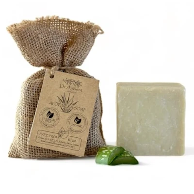 Image of Dr.Ancient Aloe Vera Soap Bar Organic Natural Vegan Traditional Handmade Antique Rejuvenate Your Skin Naturally! Effective For Irritation Absolutely No Chemicals! Pure Soap!