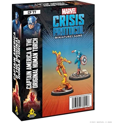 Image of Atomic Mass Games Marvel Crisis Protocol Captain America &amp; The Original Human Torch