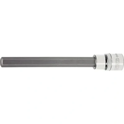 Image of KS Tools 918.3916 3/8&quot; CHROMEplus Bit socket hexagon long, 6mm