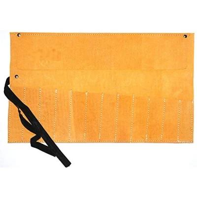 Image of Unibos Chisel Leather Tool Roll Hide Genuine 12 Pocket