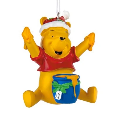 Image of Hallmark Winnie the Pooh Ornament, Tree Decoration, Disney Hanging Christmas Gifts for