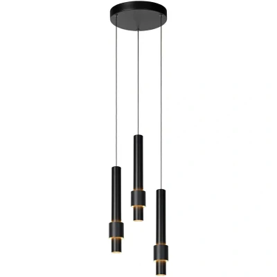 Image of Margary Modern Pendant light Ø 28cm LED Dim. 3x4W 2700K Black
