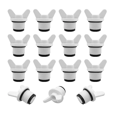 Image of HLIWS BSP 1/2&quot; Plumbing Fittings Cap 15 Pcs Butterfly Handle Hex Male Blanking Plug Tube End Cap,for Washing Machine Dishwasher Taps Tool