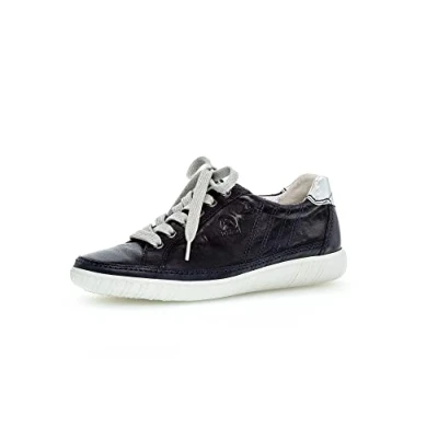 Image of Gabor Women 06.458 Amulet Lace Up Trainers Blue 5.5 UK