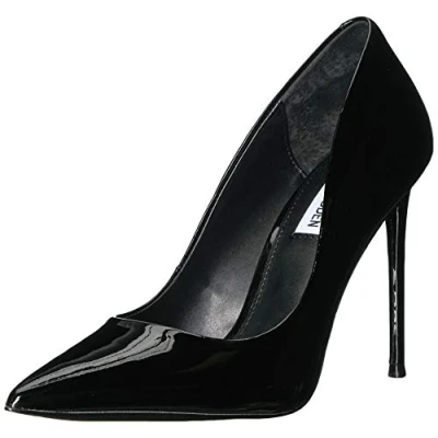 Image of Steve Madden Women&#039;s Vala Pump, Black Patent, 6 UK