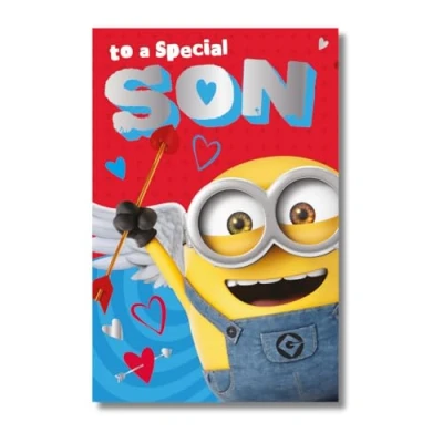 Image of Despicable Me Valentines Day Card, Happy Valentine&#039;s Son