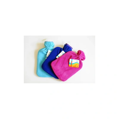 Image of Hot Water Bottle With Fleece Cover