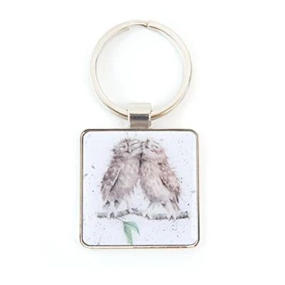 Image of Wrendale Designs &#039;Birds Of A Feather&#039; Owl Keyring
