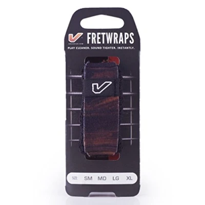 Image of Gruv Gear FretWraps Wood &#039;Walnut&#039; String Muter 1 Pack (Medium) (FW 1PK MED MD)