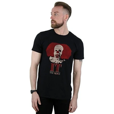 Image of Absolute Cult It (1990) Men&#039;s Pennywise Clown Logo T Shirt Black XXX Large