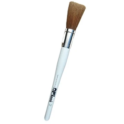 Image of Weber Bob Ross Half Size Brush Round 1/2 inch Width, synthetic, Green