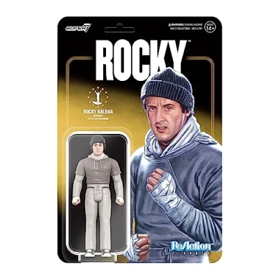 Image of SUPER7 Rocky Balboa (Workout) 3.75&quot; Action Figure Classic Movie Collectibles and Retro Toys
