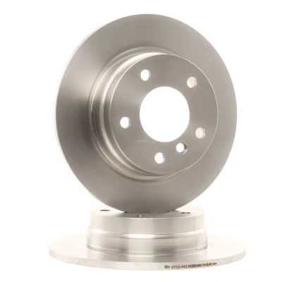 Image of 34211158936, 34211162289, 34211165457, 34216855158, 34216864051 Brake disc FEBI BILSTEIN 01725 Rear Axle 280mm 9,9mm 5 Hole 120mm solid Coated