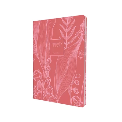 Image of Collins Tara 2025 Diary A5 Day to Page Journal (with Appointments) Red (TA151.15 25) Daily Planner with Wear &amp; Tear Resistent Hardback Cover