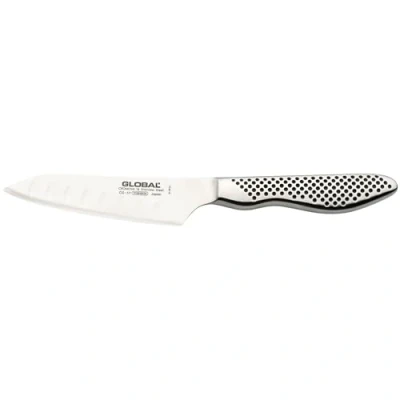Image of Global GS 59 11cm Fluted Oriental Cook&#039;s Knife, CROMOVA 18 Stainless Steel
