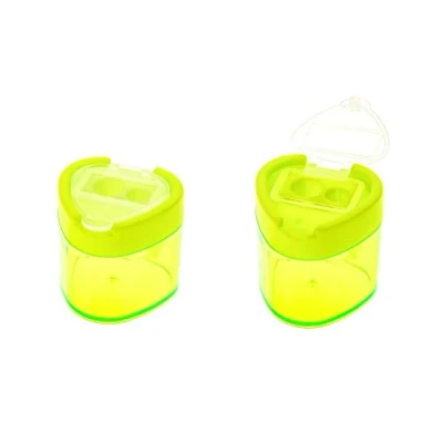 Image of TSI 45328 6 Double Sharpener Box with Closure Triangular Green