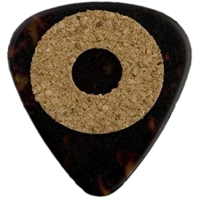 Image of Plectrum cork Grip with ring, standard 351 shape 0,80 mm, tortoise, 6 pcs.