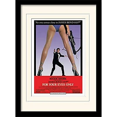Image of James Bond For Your Eyes Only One Sheet A3 Framed and Mounted Print